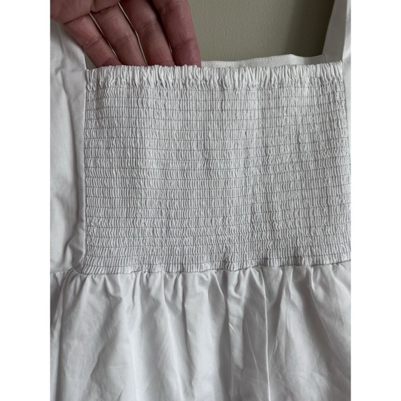 LILLY PULITZER Resort‎ White Tiana Babydoll Ruffled Tank; Size 10 - Picture 4 of 6